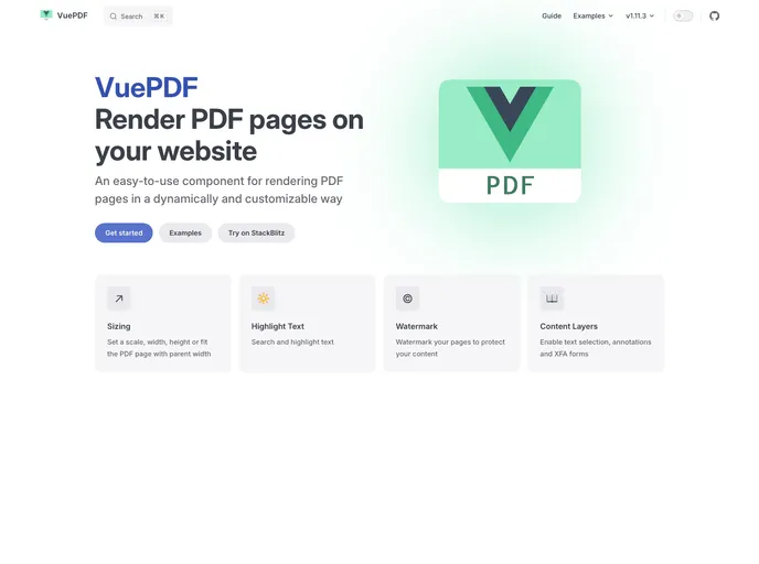 Vue Pdf