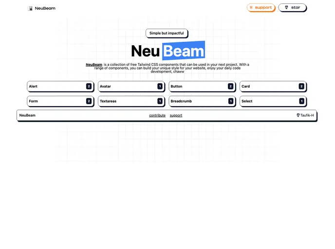 screenshot of Neubeam