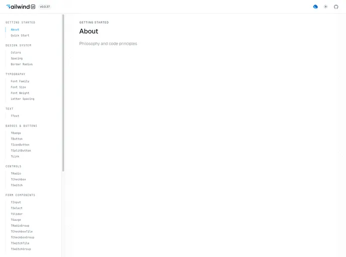screenshot of Flutter Tailwind UI