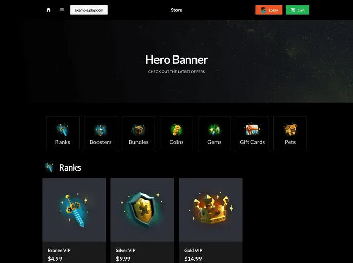 screenshot of Headless Template