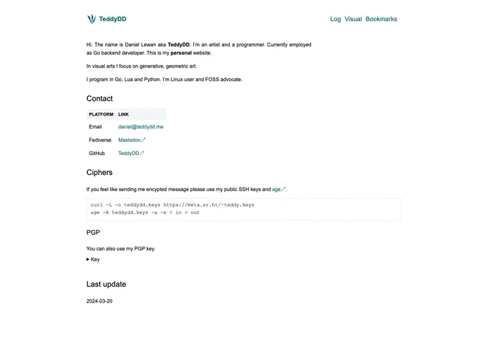screenshot of Hugo Wiki