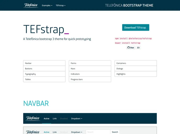 screenshot of TEFstrap