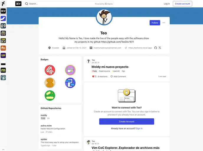 screenshot of Astro.nvim