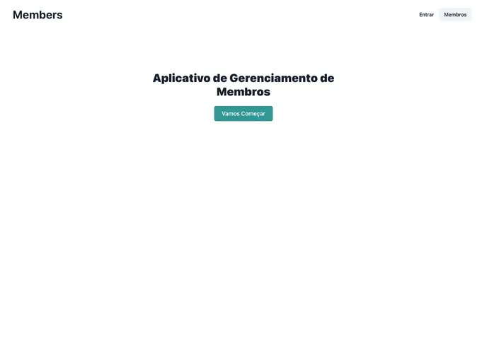 screenshot of Members