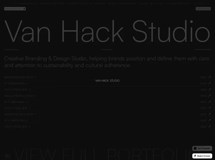 screenshot of Van Hack