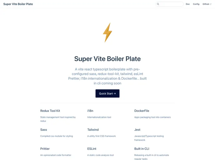 screenshot of Super Vite