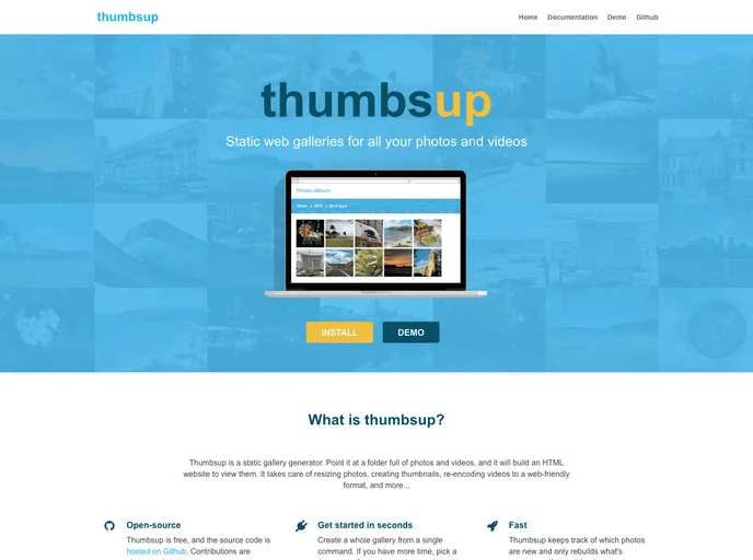 screenshot of Thumbsup