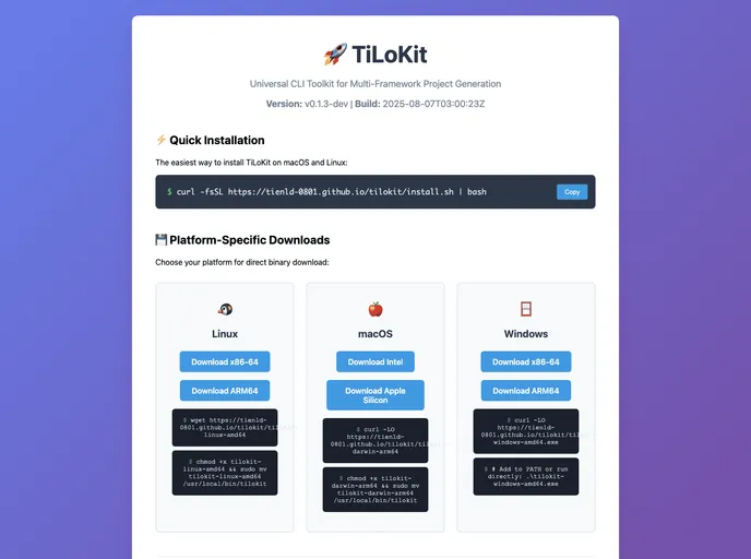 screenshot of Tilokit