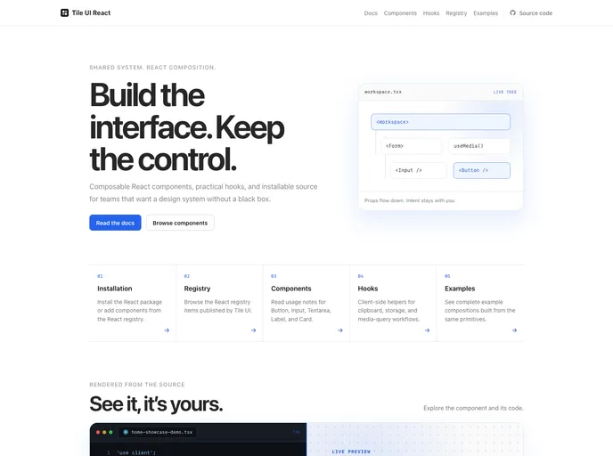 Tile UI - Shadcn Templates