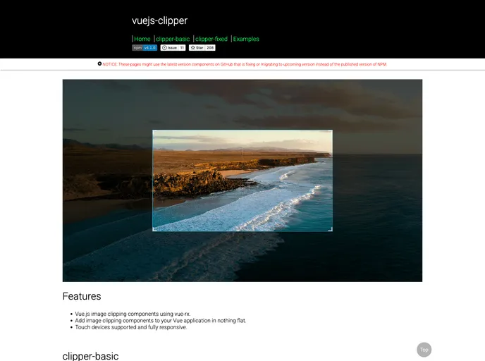 Vuejs Clipper