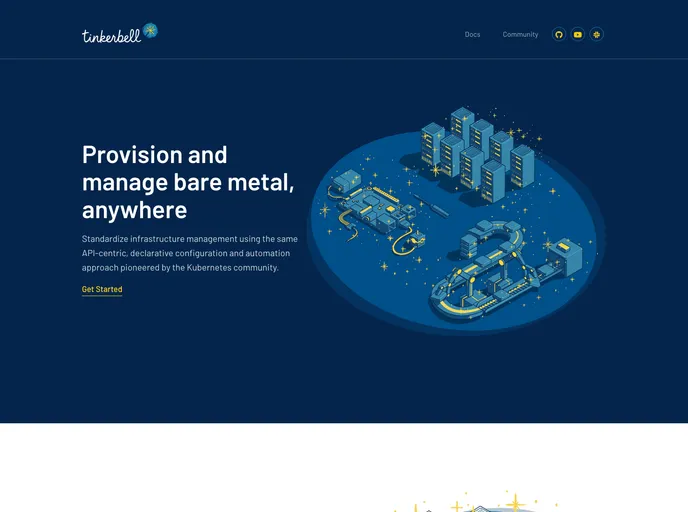 screenshot of Tinkerbell Docs