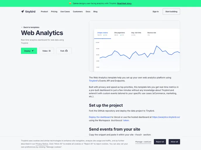 screenshot of Web Analytics Starter Kit