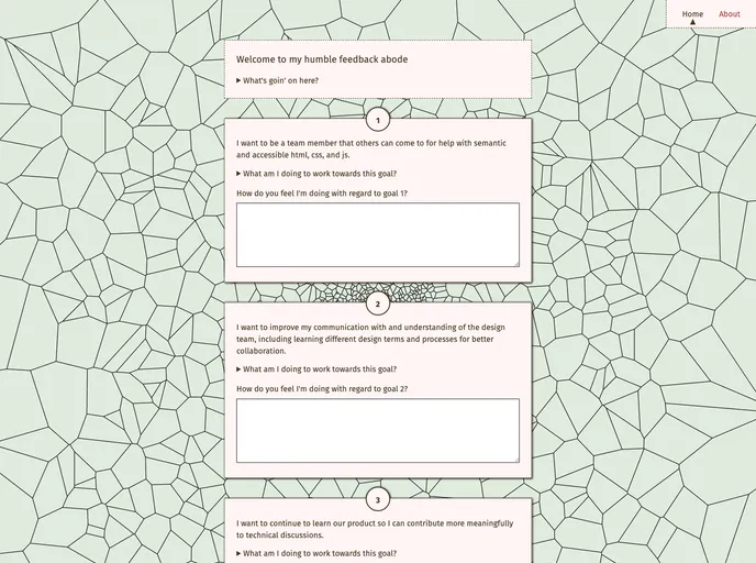 screenshot of 11ty Feedback