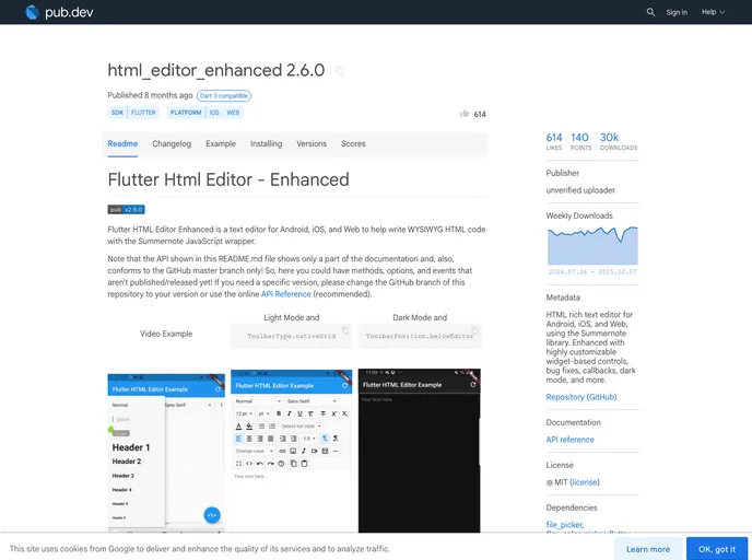 screenshot of Html Editor Enhanced