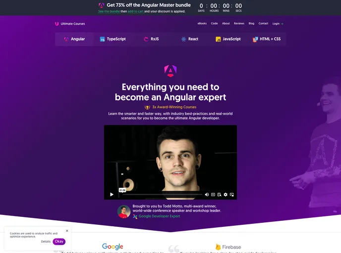 screenshot of Reactive Pizza