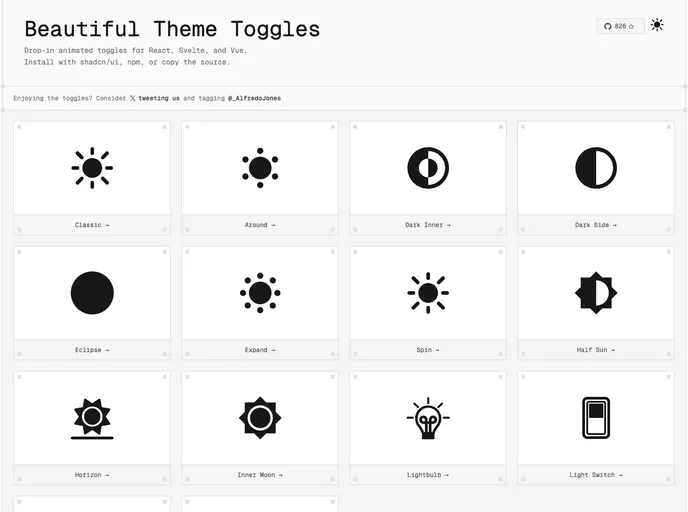 Toggles screenshot