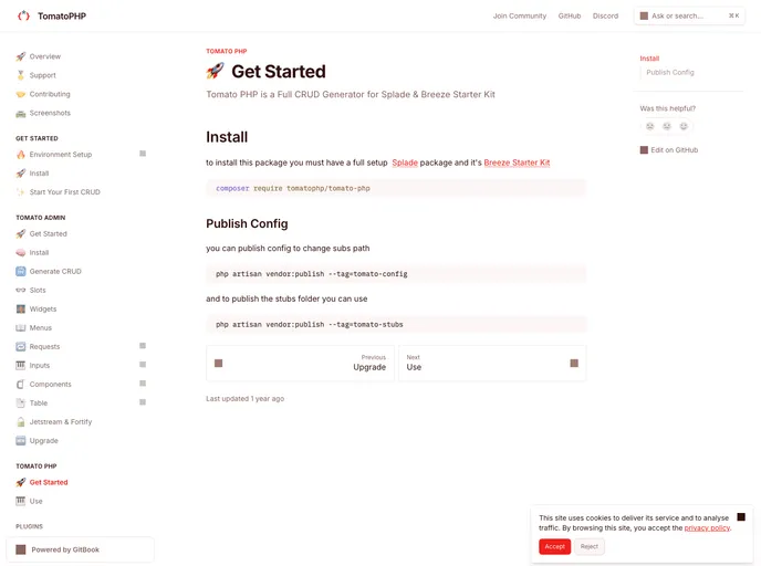 screenshot of Tomato Php