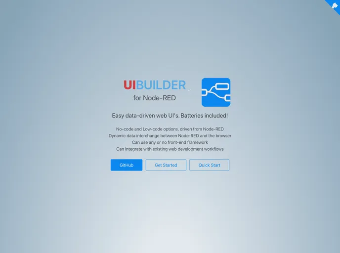 screenshot of Node Red Contrib Uibuilder