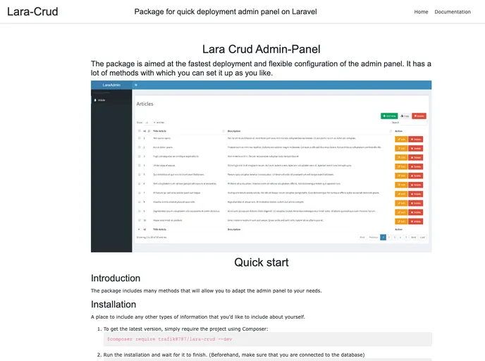 screenshot of Lara Crud