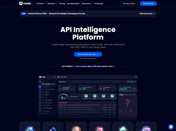 screenshot of Treblle Strapi