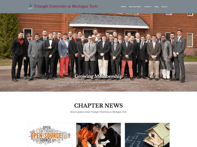 screenshot of Trianglefraternitymtu.github.io