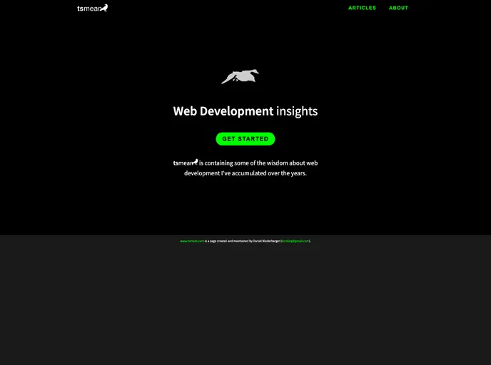 screenshot of Tsmean