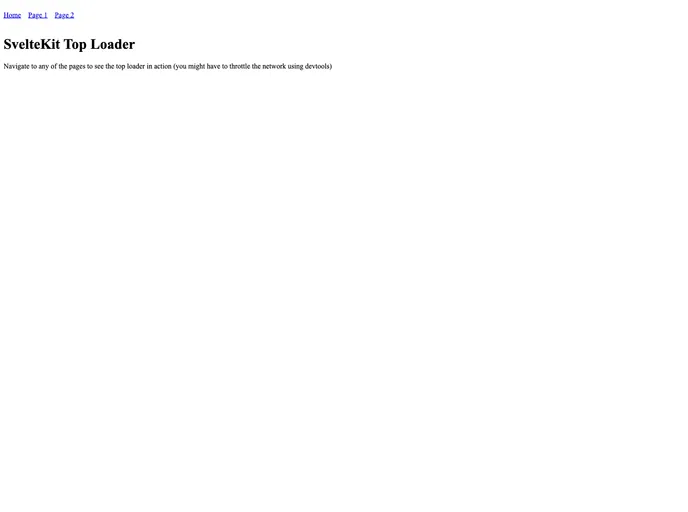screenshot of Sveltekit Top Loader