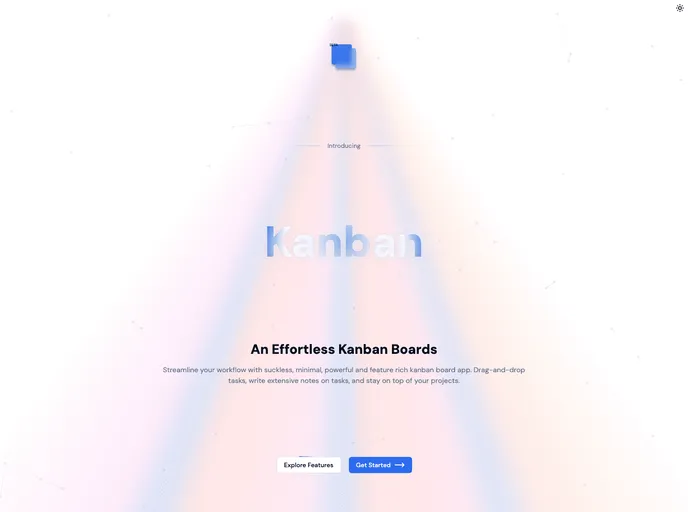 screenshot of Kanban
