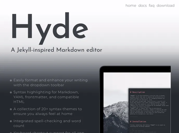 screenshot of Hyde