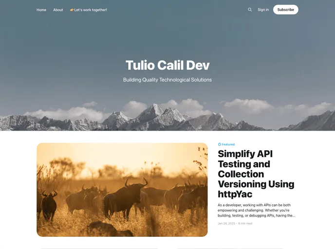 screenshot of Blog Svelte