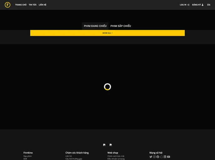 screenshot of Finnkino Cinema