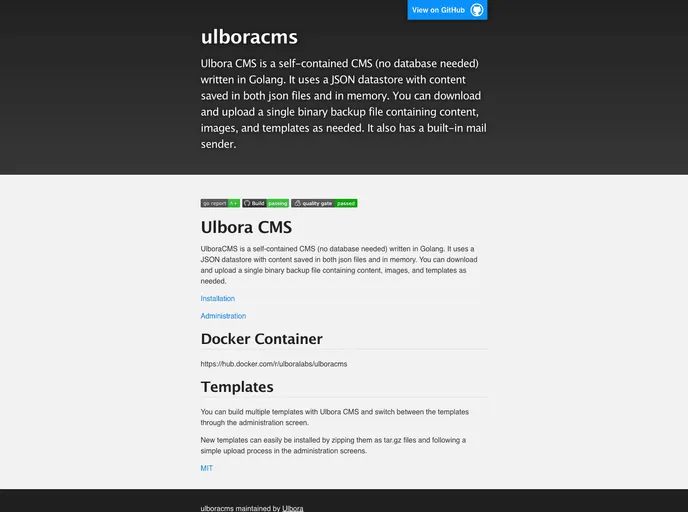 screenshot of Ulboracms