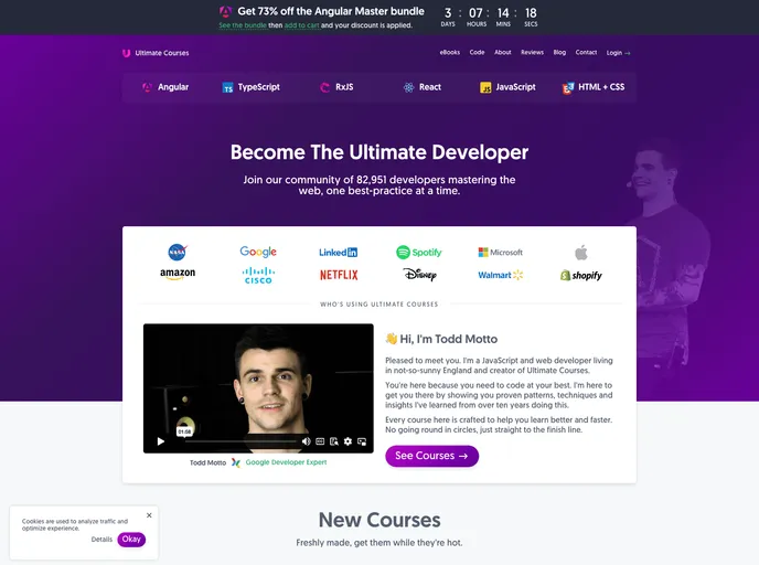 screenshot of Angular Fundamentals Src