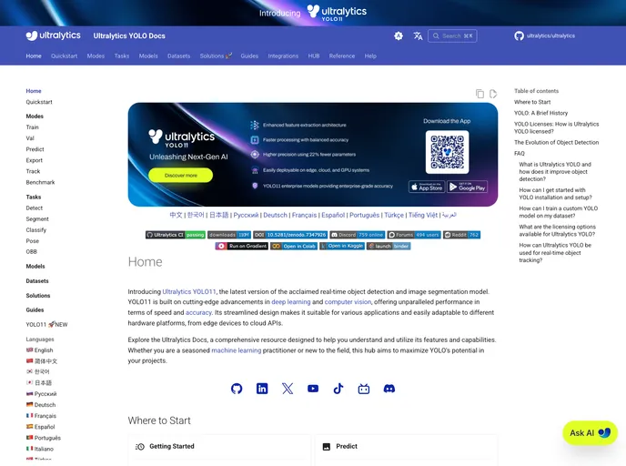 screenshot of Mkdocs