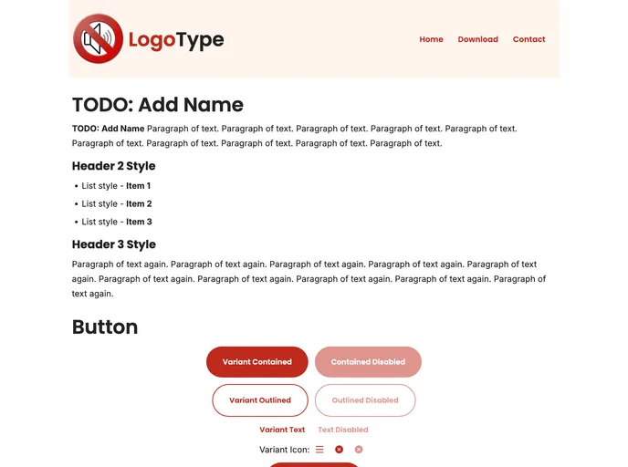 screenshot of Nextjs Website Starter