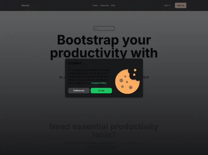 screenshot of Markai