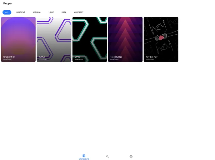 screenshot of Pepper