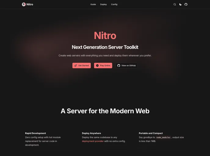 screenshot of Nitro