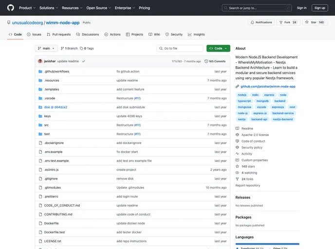 screenshot of Wimm Node App