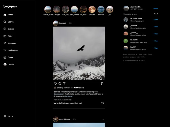 screenshot of Banjogram