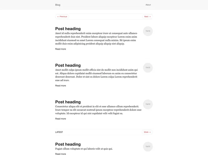 screenshot of Assemble Blog Theme