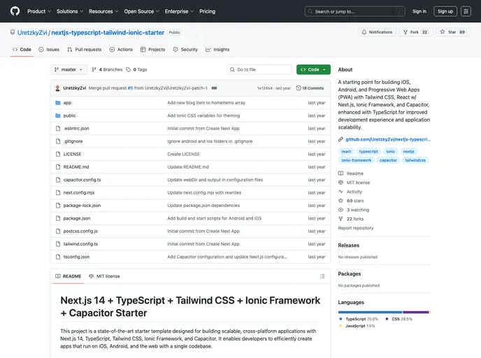 Nextjs Typescript Tailwind Ionic Starter