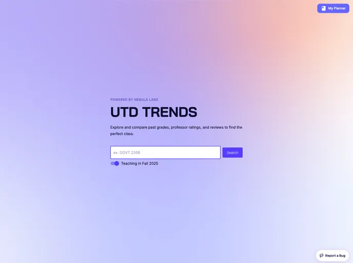 screenshot of Utd Trends