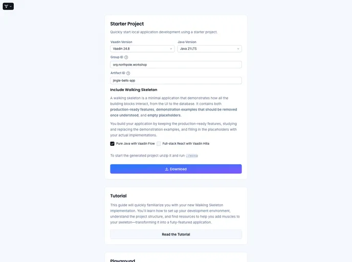 screenshot of Base Starter Angular