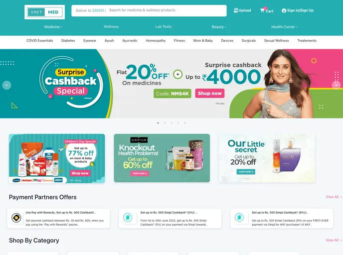 screenshot of Vnetmed