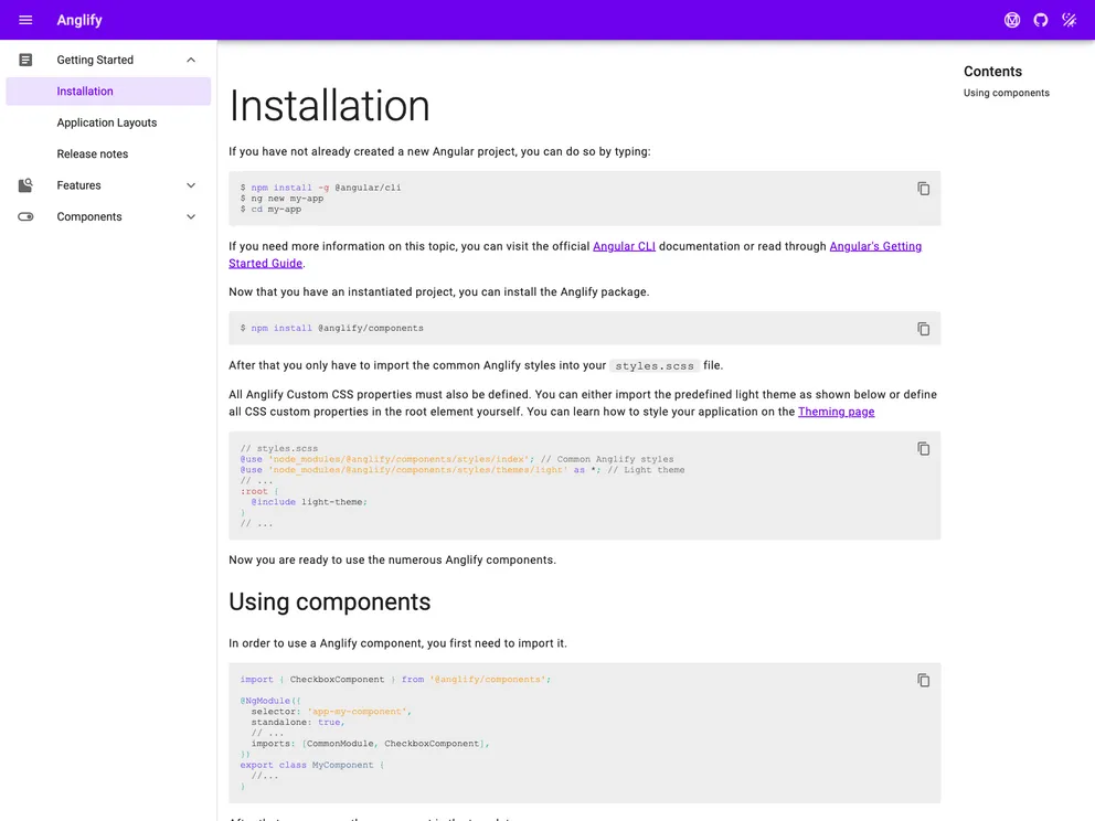screenshot of Anglify