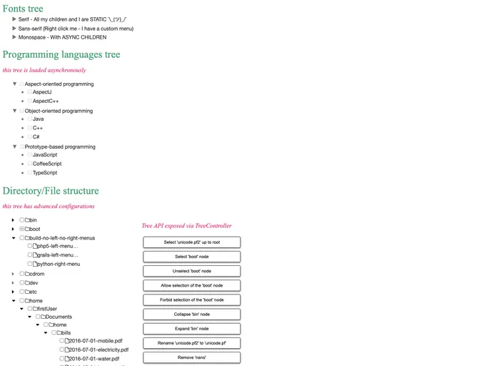 screenshot of Ng2 Tree