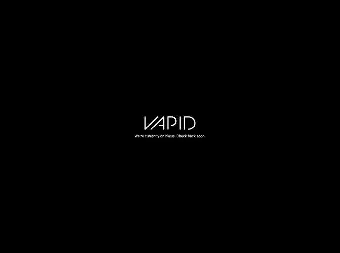 screenshot of Vapid