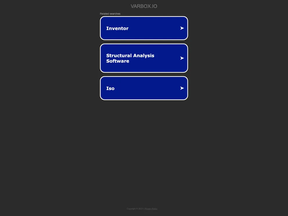 screenshot of Varbox