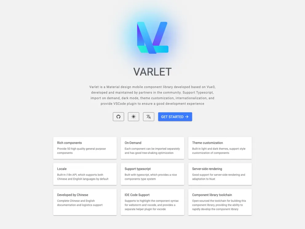 screenshot of Varlet